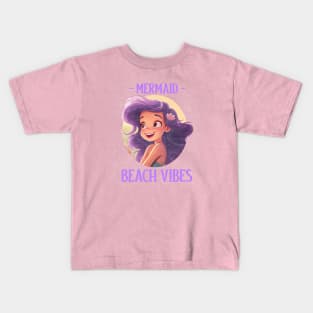 Mermaid Princess Beach Vibes Kids T-Shirt